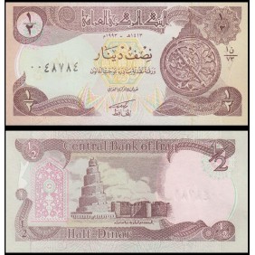IRAQ 1/2 Dinar 1993