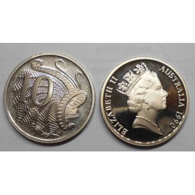 AUSTRALIA 10 Cents 1990 Proof