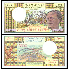 DJIBOUTI 5000 Francs 1979