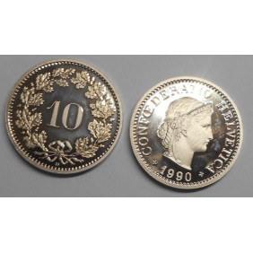 SWITZERLAND 10 Rappen 1990...