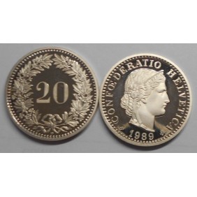 SWITZERLAND 20 Rappen 1989...