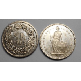 SWITZERLAND 1/2 Franc 1982