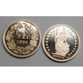 SWITZERLAND 1/2 Franc 1990...