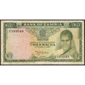 ZAMBIA 2 Kwacha 1969