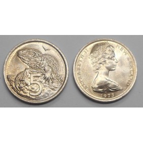 NEW ZEALAND 5 Cents 1973