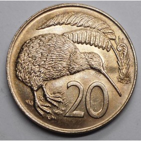 NEW ZEALAND 20 Cents 1969
