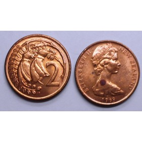 NEW ZEALAND 2 Cents 1969