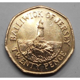 JERSEY 20 Pence 1986 rare