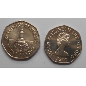 JERSEY 20 Pence 1997