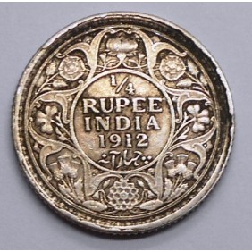 BRITISH INDIA 1/4 Rupee...
