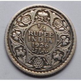 BRITISH INDIA 1/4 Rupee...