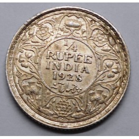 BRITISH INDIA 1/4 Rupee...