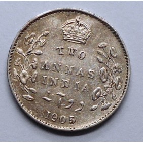 BRITISH INDIA 2 Annas 1905...