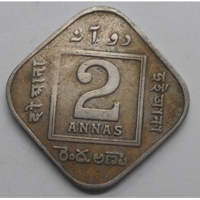BRITISH INDIA 2 Annas 1920 (c)