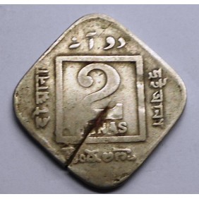 BRITISH INDIA 2 Annas 1921...