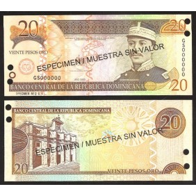 DOMINICAN REPUBLIC 20 Pesos...