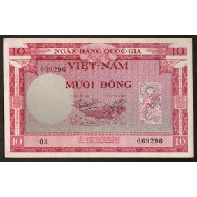 VIET NAM SOUTH 10 Dong 1955