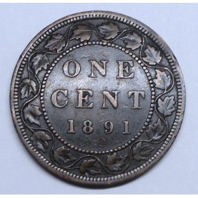 CANADA 1 Cent 1891