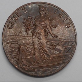 5 Centesimi 1918