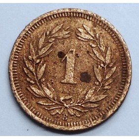 SWITZERLAND 1 Rappen 1910