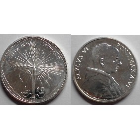 VATICANO 20 Lire 1968 PAOLO...