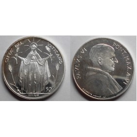 VATICANO 50 Lire 1968 PAOLO...
