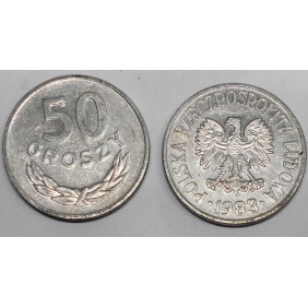 POLAND 50 Groszy 1983
