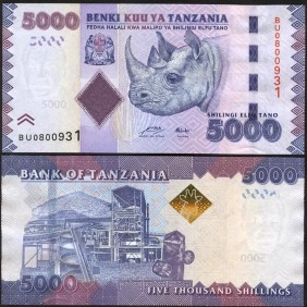 TANZANIA 5000 Shilingi 2010
