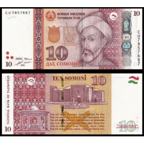 TAJIKISTAN 10 Somoni 2018