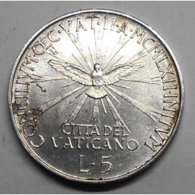 VATICANO 5 Lire 1962 Concilio