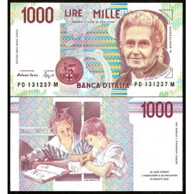 1000 Lire Montessori 1990...