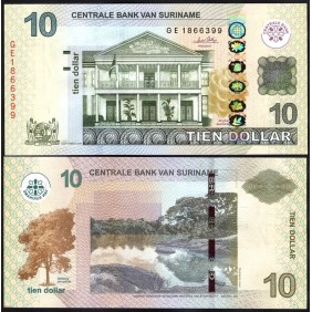 SURINAME 10 Dollars 2010