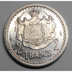MONACO 2 Francs 1943 Louis II
