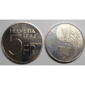 Switzerland 5 Francs 1984...