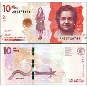 COLOMBIA 10.000 Pesos 2019...