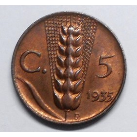 5 Centesimi 1935 FDC
