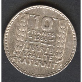FRANCE 10 Francs 1938 AG Turin