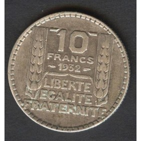 FRANCE 10 Francs 1932 AG Turin