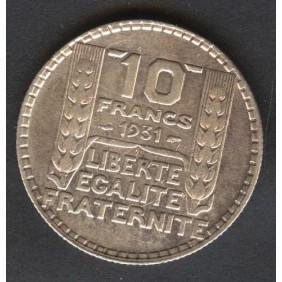 FRANCE 10 Francs 1931 AG Turin