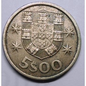 PORTUGAL 5 Escudos 1975