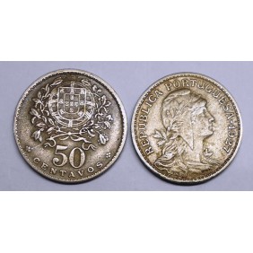 PORTUGAL 50 Centavos 1927