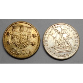 PORTUGAL 2 1/2 Escudos 1985