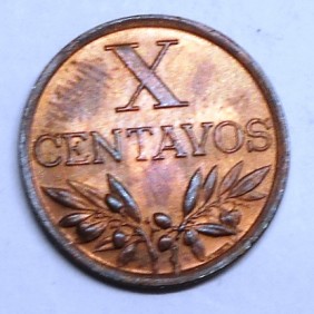 PORTUGAL 10 Centavos 1968