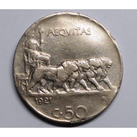 50 Centesimi LEONI 1921 LISCIO