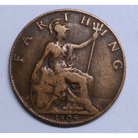 GREAT BRITAIN 1 Farthing 1908