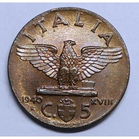5 Centesimi IMPERO 1940