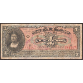 NICARAGUA 1 Peso 1910