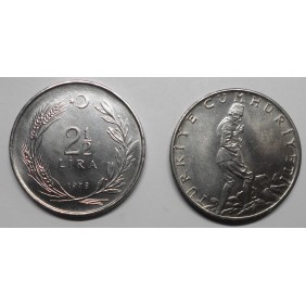 TURKEY 2 1/2 Lira 1978