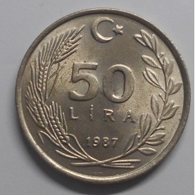 TURKEY 50 Lira 1987