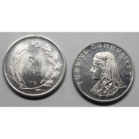 TURKEY 50 Kurus 1975